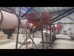 Maschine zur Herstellung von Düngemitteln mit Drehtommel