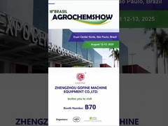 Chinesische Lieferanten von Düngemittelanlagen nahmen an der 16. brasilianischen Agrochemie-Ausstellung teil.