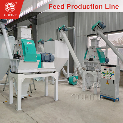 1 Tonnen/h Mehrfunktions-Produktionslinie für Futtermittelpellets
