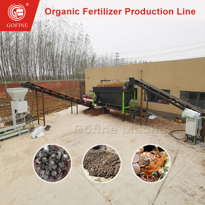 Komplettes Düngemittel-Produktionsanlagen für die Kompostierung kommunaler Abfälle